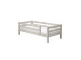 FLEXA Classic Single Bed with safety rail, Solid Pine/Birch Plywood, 90x200 cm