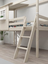FLEXA Mid Sleeper Playhouse, Solid Pine/Birch Plywood, 90x200 cm