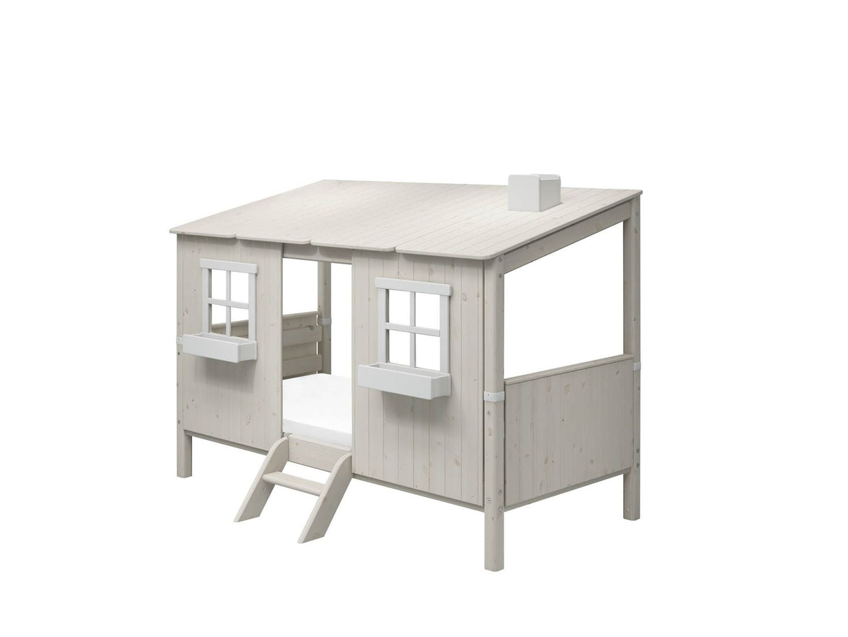FLEXA Single Bed Playhouse, Solid Pine/Birch Plywood, 90x200 cm