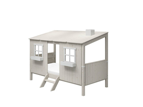 FLEXA Single Bed Playhouse, Solid Pine/Birch Plywood, 90x200 cm