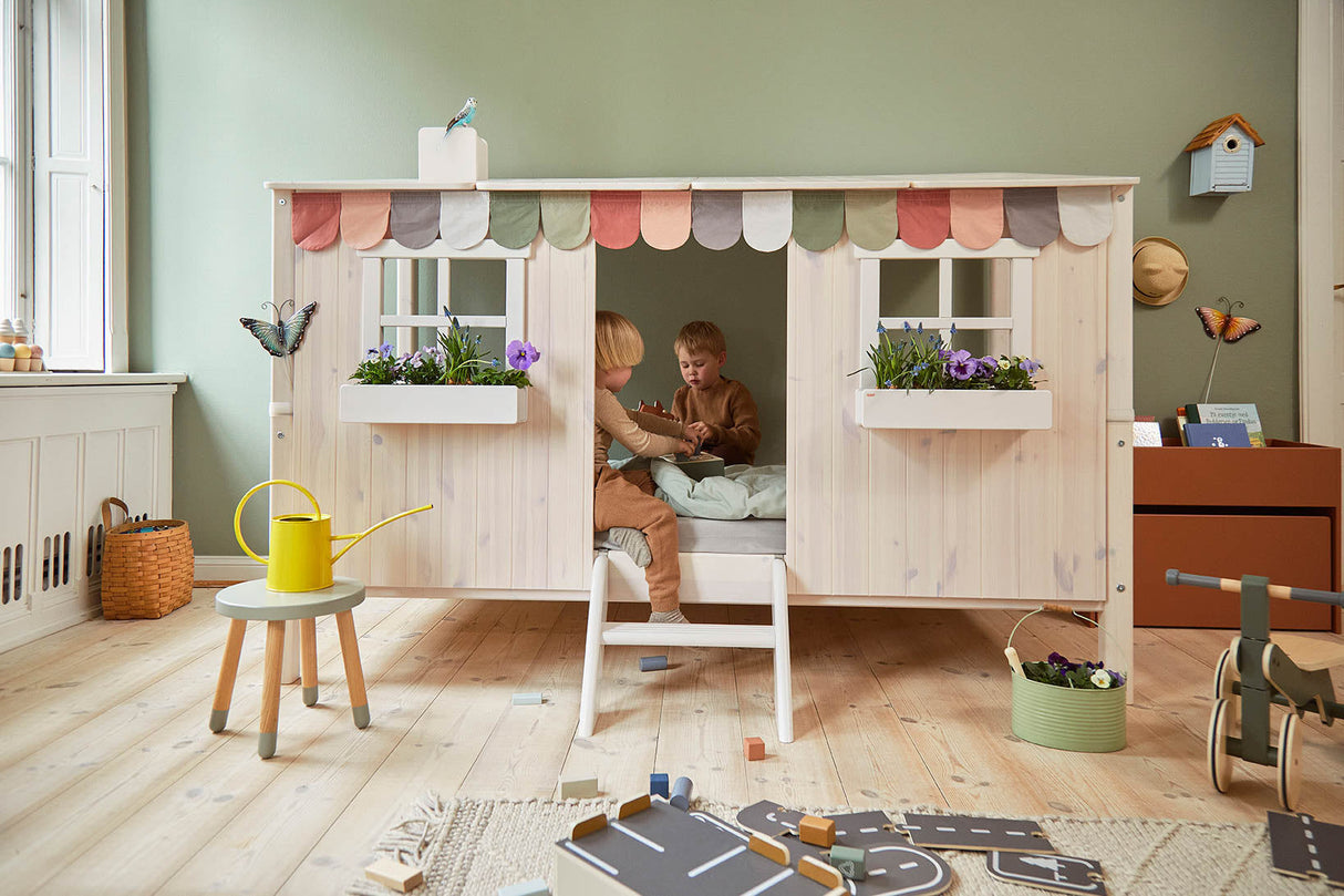 FLEXA Single Bed Playhouse, Solid Pine/Birch Plywood, 90x200 cm