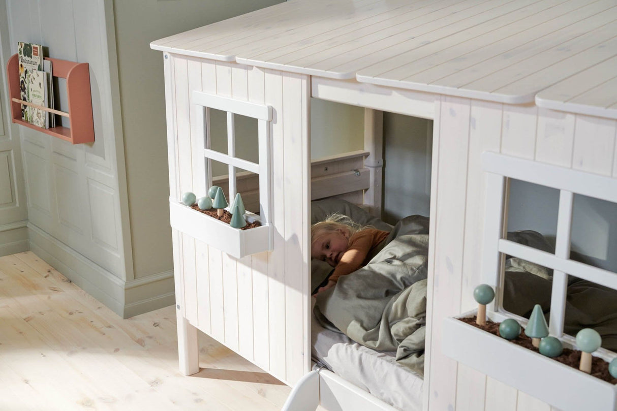 FLEXA Single Bed Playhouse, Solid Pine/Birch Plywood, 90x200 cm