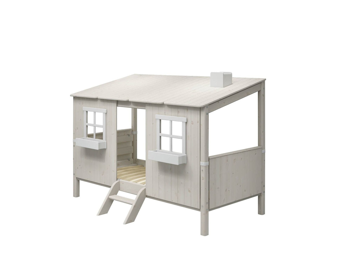 FLEXA Single Bed Playhouse, Solid Pine/Birch Plywood, 90x200 cm