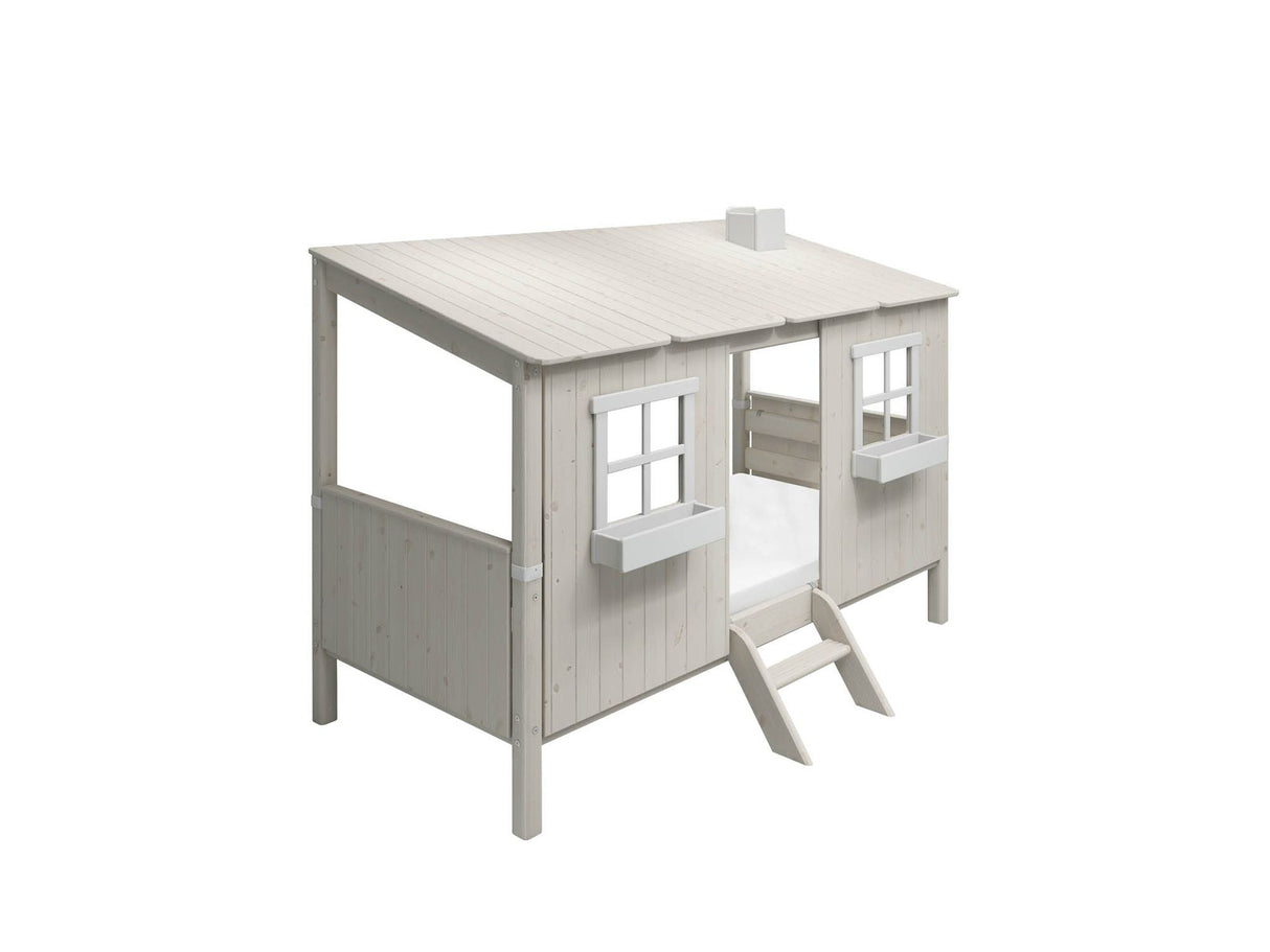 FLEXA Single Bed Playhouse, Solid Pine/Birch Plywood, 90x200 cm