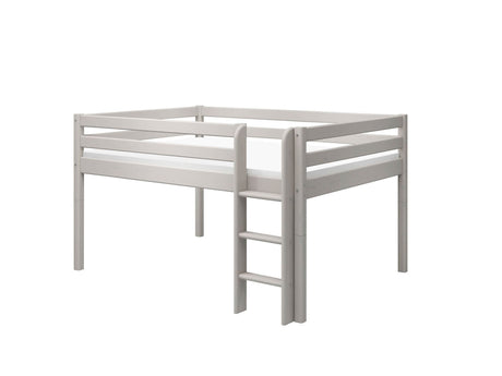 FLEXA Mid Sleeper Bed, Solid Pine/Birch Plywood, 140x200 cm
