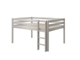 FLEXA Mid Sleeper Bed, Solid Pine/Birch Plywood, 140x200 cm