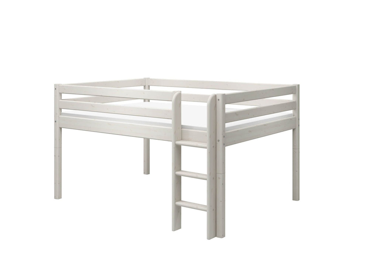 FLEXA Classic Mid Sleeper Bed, Solid Pine/Birch Plywood, 140x200 cm