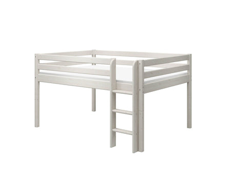 FLEXA Classic Mid Sleeper Bed, Solid Pine/Birch Plywood, 140x200 cm