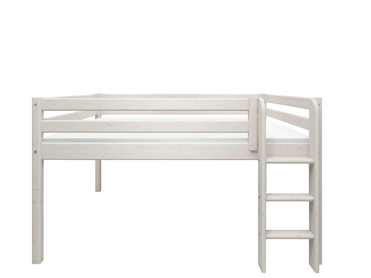 FLEXA Classic Mid Sleeper Bed, Solid Pine/Birch Plywood, 140x200 cm