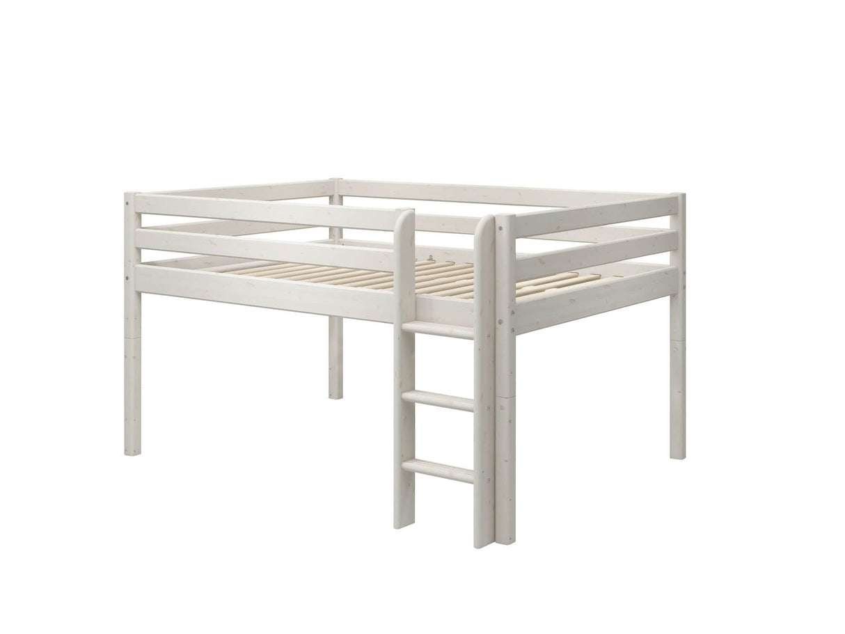 FLEXA Classic Mid Sleeper Bed, Solid Pine/Birch Plywood, 140x200 cm