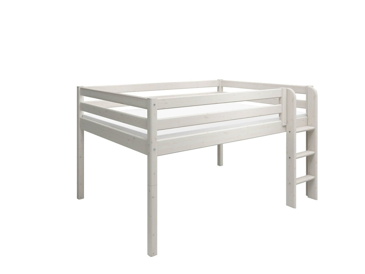 FLEXA Classic Mid Sleeper Bed, Solid Pine/Birch Plywood, 140x200 cm