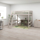 FLEXA Classic High Sleeper Bed with Slanting Ladder 140x200 cm