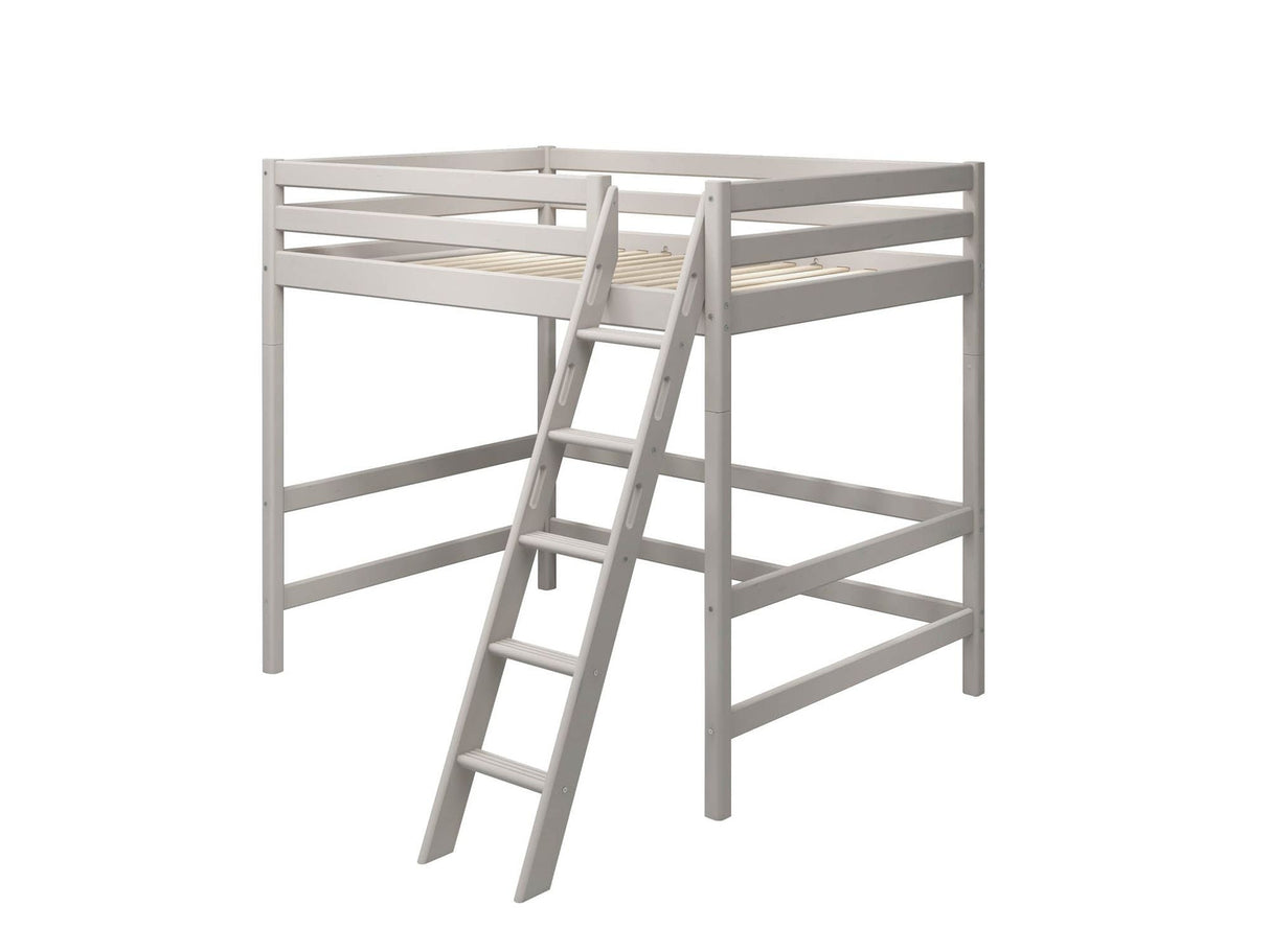 FLEXA Classic High Sleeper Bed with Slanting Ladder 140x200 cm