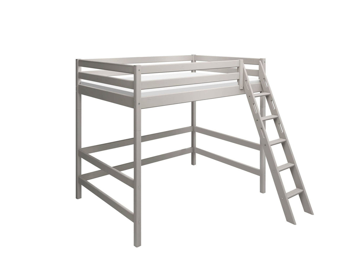 FLEXA Classic High Sleeper Bed with Slanting Ladder 140x200 cm