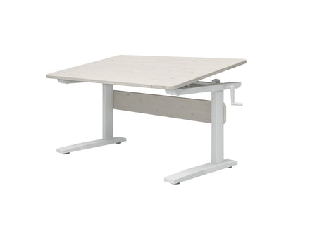 FLEXA Adjustable Study desk, Solid Pine/Metal