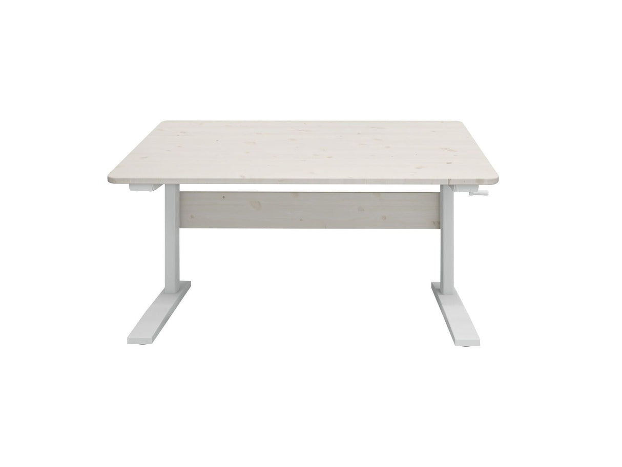 FLEXA Adjustable Study desk, Solid Pine/Metal