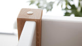 FLEXA Nor Mid Sleeper Bed with straight ladder, MDF/Solid oak, 90x200 cm