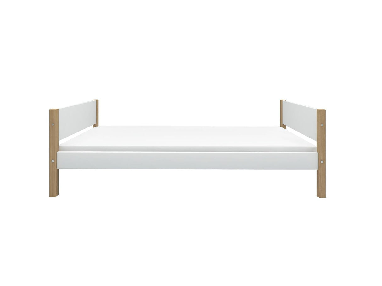 FLEXA Nor Single Bed, MDF/Solid oak, 90x200 cm