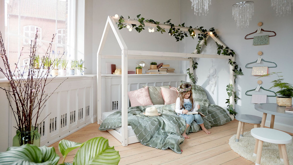 FLEXA Cottage Single Bed, Pine, 90x200 cm