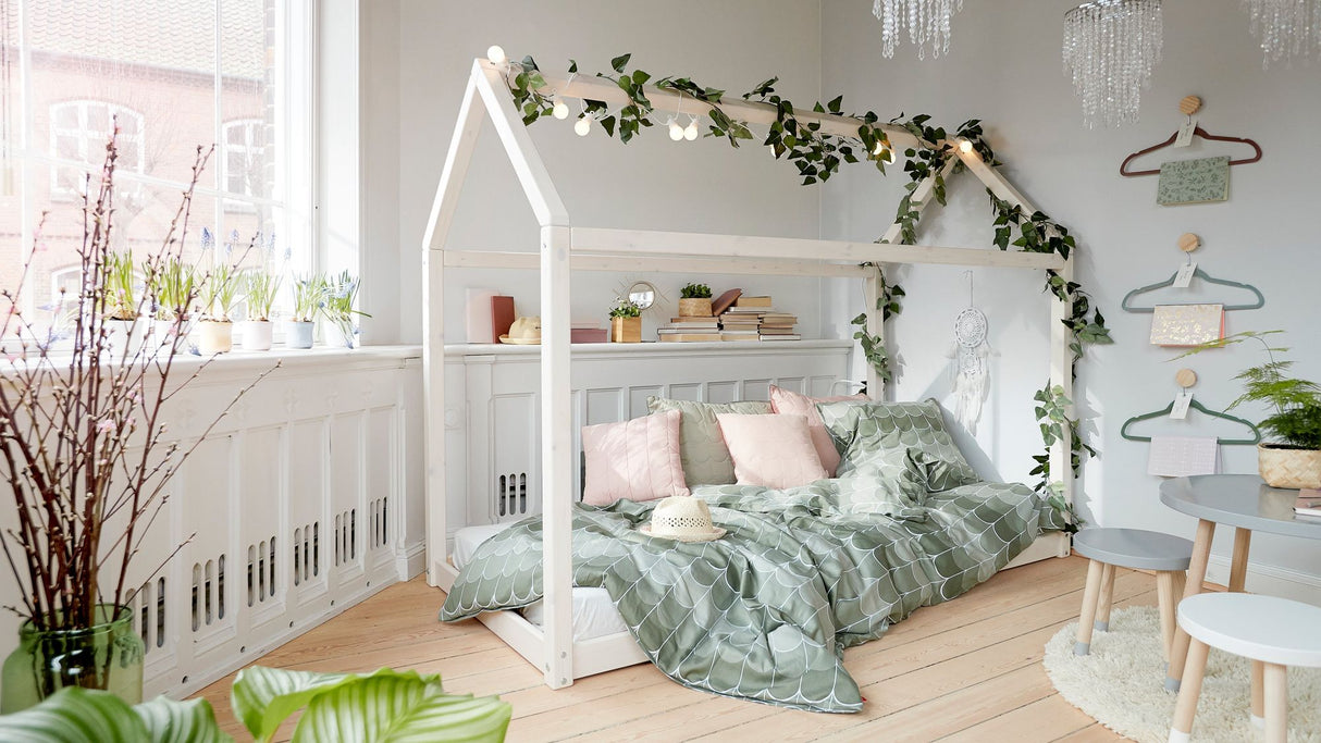 FLEXA Cottage Single Bed, Pine, 90x200 cm