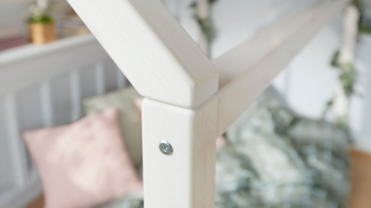 FLEXA Cottage Single Bed, Pine, 90x200 cm