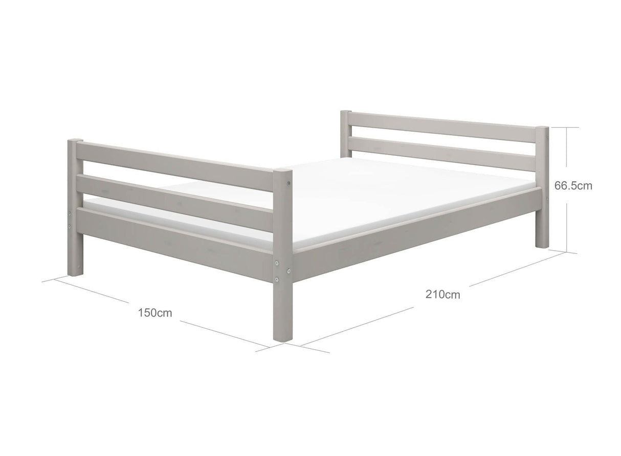 FLEXA Classic Single Bed 140cm, Solid Pine, 140x200 cm
