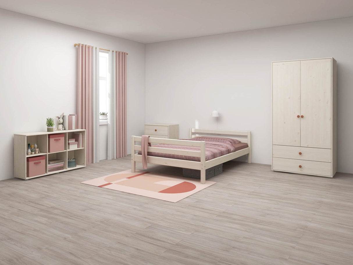 FLEXA Classic Single Bed 140cm, Solid Pine, 140x200 cm