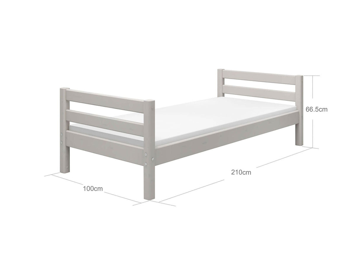 FLEXA Classic Single Bed, Solid Pine/Birch Plywood, 90x200 cm