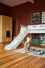 FLEXA Nor Mid Sleeper Bed with slide, MDF/Solid oak, 90x200 cm