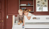 FLEXA Nor Mid Sleeper Bed with slide, MDF/Solid oak, 90x200 cm