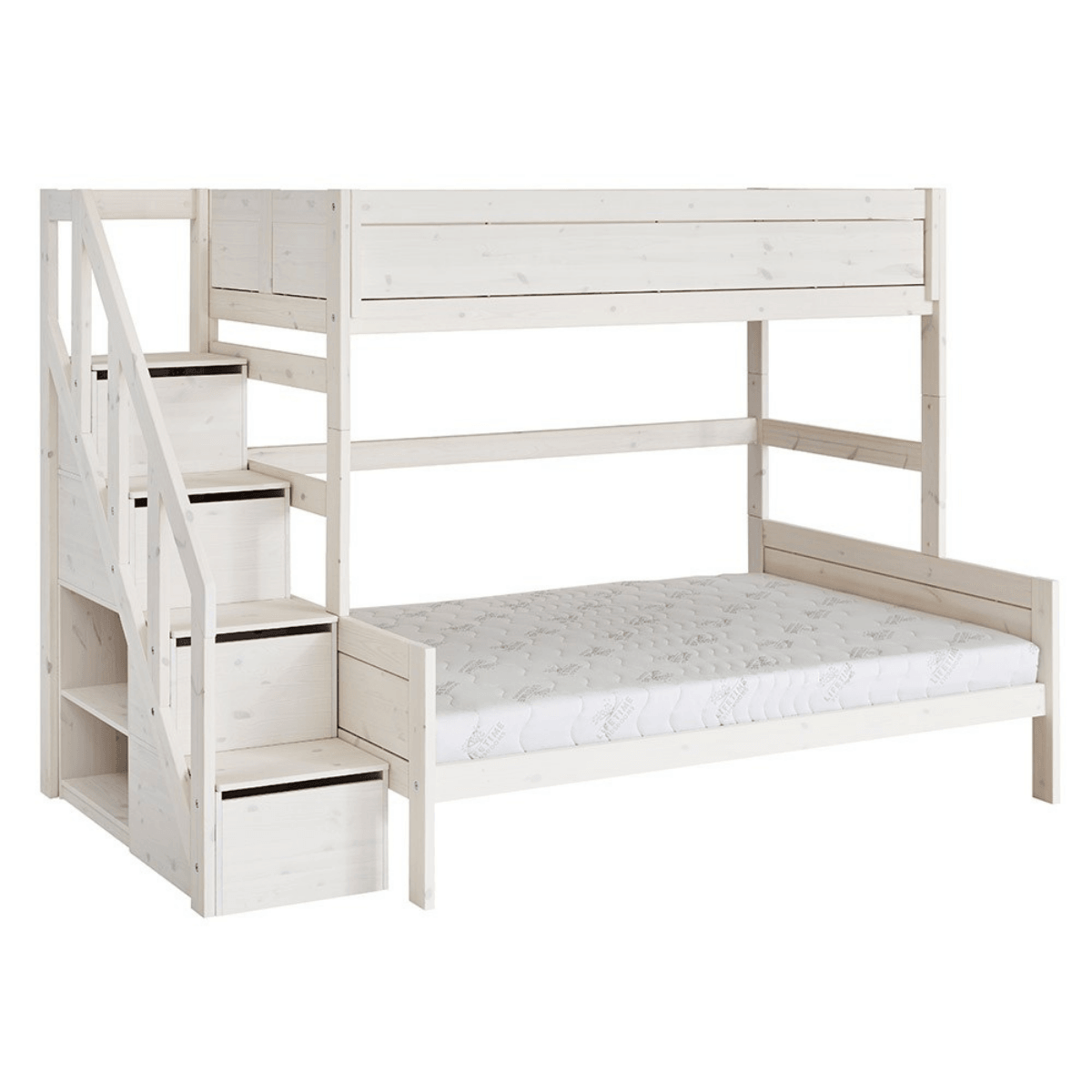 LIFETIME Kidsrooms Family Bunk Bed with Steps (3 Sizes)