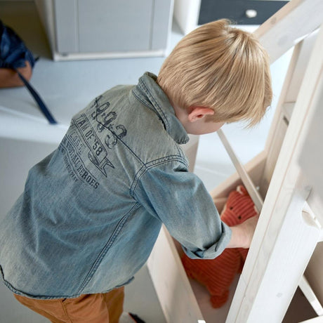 LIFETIME Kidsrooms High Sleeper Desk Bed with Steps