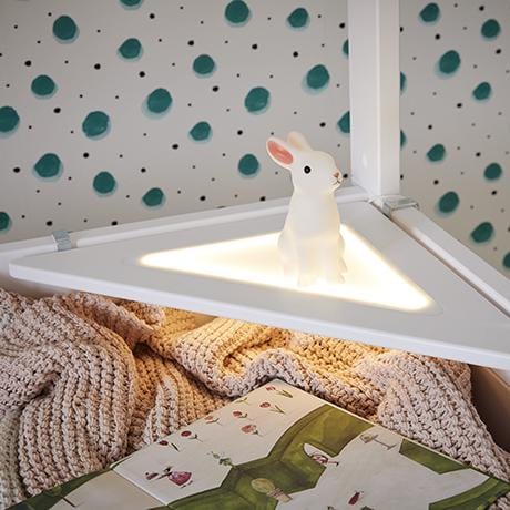 Corner Shelf with LED Light