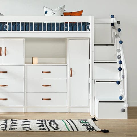 ALL-IN-ONE Tall Wardrobe with Doors, Shelf and Clothes Rail