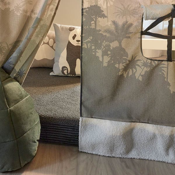 Play Curtain for Mid Sleeper Bed - Panda Paradise
