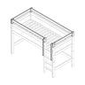 Safety Guard with Front Opening for Straight Ladder