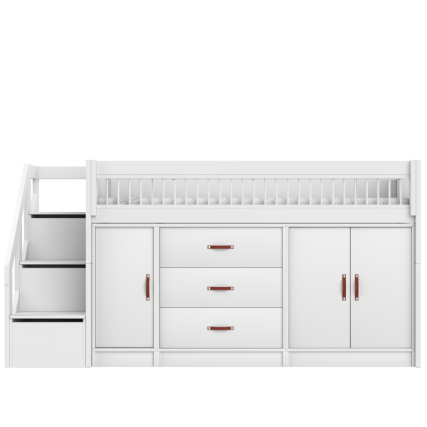 Mid Sleeper Bed 128 cm incl. Storage