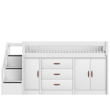 Mid Sleeper Bed 128 cm incl. Storage