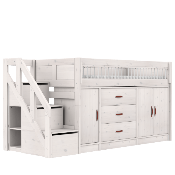 Mid Sleeper Bed 128 cm incl. Storage