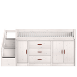Mid Sleeper Bed 128 cm incl. Storage