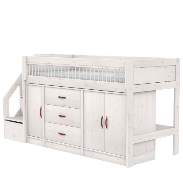 Mid Sleeper Bed 128 cm incl. Storage