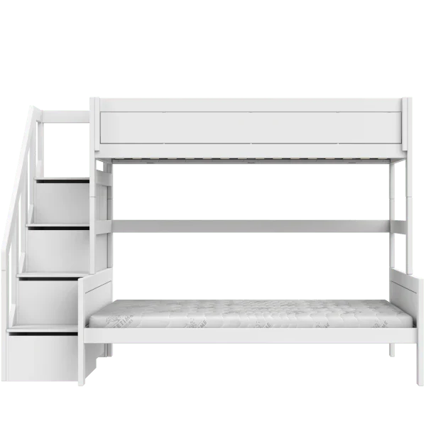 Family Bunk Bed with Staircase 90/140x200 cm