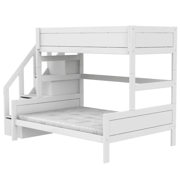 Family Bunk Bed with Staircase 90/140x200 cm