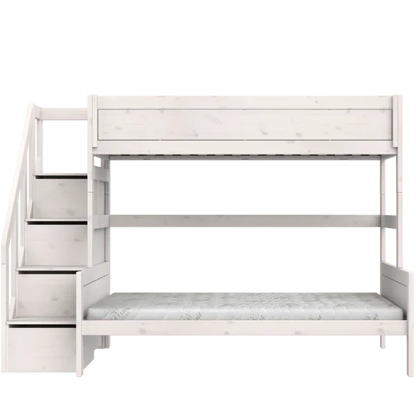 Family Bunk Bed with Staircase 90/140x200 cm
