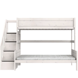 Family Bunk Bed with Staircase 90/140x200 cm