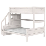 Family Bunk Bed with Staircase 90/140x200 cm