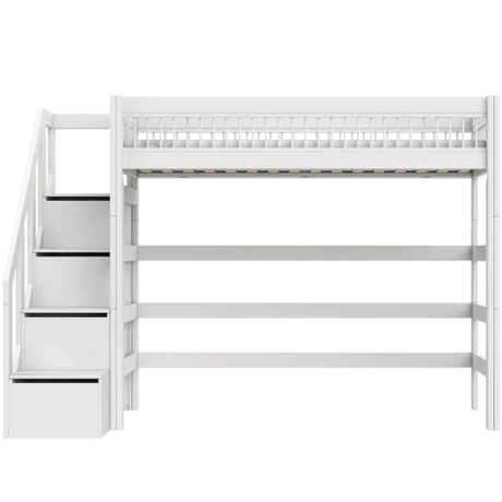 High Sleeper Bed 177 cm with Staircase - Breeze