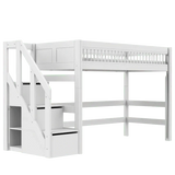 High Sleeper Bed 152 cm with Staircase - Breeze