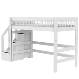 High Sleeper Bed 152 cm with Staircase - Breeze