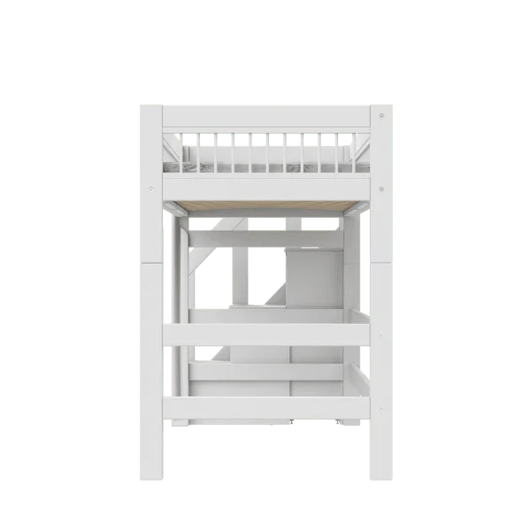 High Sleeper Bed 152 cm with Staircase - Breeze
